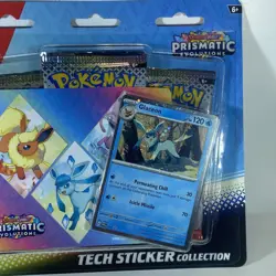 FREE SHIPPING Pokemon TCG Prismatic Evolutions Tech Sticker Collection Glaceon - Image 4
