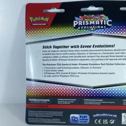 FREE SHIPPING Pokemon TCG Prismatic Evolutions Tech Sticker Collection Glaceon - Image 5