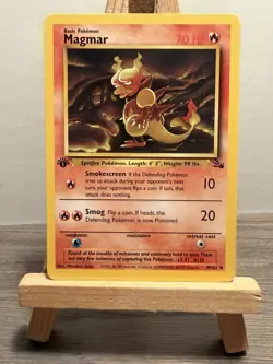 Pokemon TCG 1999 WOTC Fossil 1st Edition Magmar 39/62 - Image 1