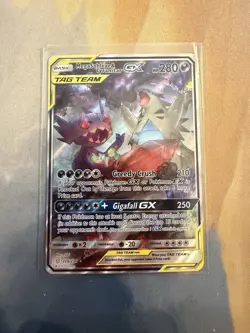 Pokemon Mega Sableye & Tyranitar GX TAG TEAM Ultra Rare Holo 226/236 280 HP - Image 1