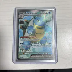 Pokemon TCG Blastoise EX 184/165 Scarlet & Violet 151 Ultra Rare NM/M Condition - Image 1