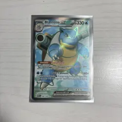 Pokemon TCG Blastoise EX 184/165 Scarlet & Violet 151 Ultra Rare NM/M Condition - Image 2
