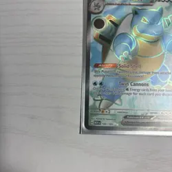 Pokemon TCG Blastoise EX 184/165 Scarlet & Violet 151 Ultra Rare NM/M Condition - Image 3