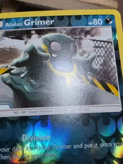 MP POKEMON ALOLAN GRIMER 83/147 BURNING SHADOWS REVERSE HOLO - Image 5
