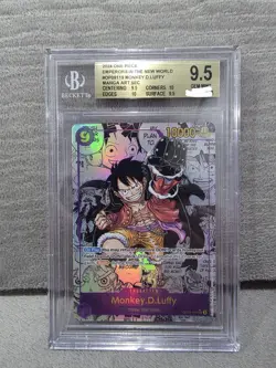 One Piece CCG Monkey.D.Luffy OP09-119 Manga Beckett BGS 9.5 - Image 1