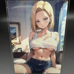 Number 18 Anime Waifu Card Doujin ACG Goddess Holo - Image 1
