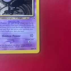 Unown [F] 48/75 Neo Discovery Regular First Edition Pokemon Card - Image 2