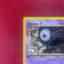 Unown [F] 48/75 Neo Discovery Regular First Edition Pokemon Card - Image 4
