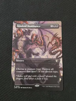 Kindred Dominance (Borderless) Commander Masters Regular LP - Image 1
