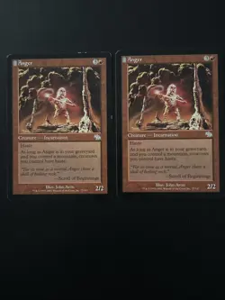 2x Anger Judgment Magic The Gathering Mtg 77/143 LP UP - Image 1
