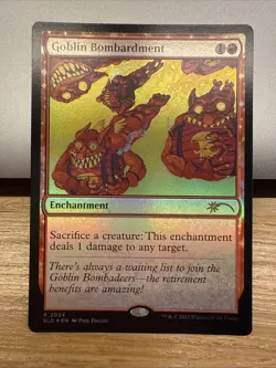 Mtg Secret Lair Phil Foglio — Goblin Bombardment — Foil —NM - Image 1