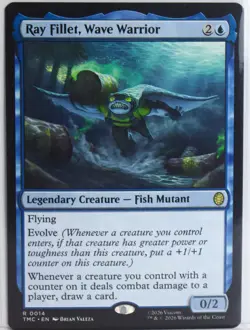 Ray Fillet, Wave Warrior [New, Near Mint] MTG Rare {TMNT: Commander} - Image 1