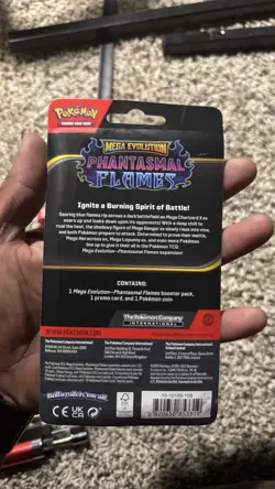 Pokemon Mega Evolution Phantasmal Flames Booster Pack Whimsicott Promo Coin 2025 - Image 2