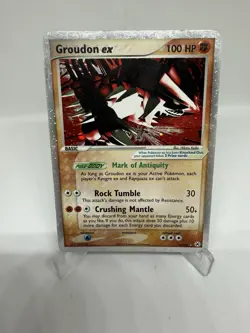 Pokemon Groudon Ex 93/101 Hidden Legends Holo LP - Image 1