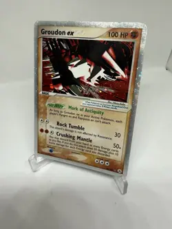 Pokemon Groudon Ex 93/101 Hidden Legends Holo LP - Image 2