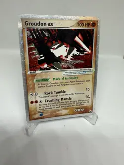 Pokemon Groudon Ex 93/101 Hidden Legends Holo LP - Image 3