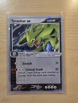 Pokemon TCG Tyranitar EX 17/17 Holo Ultra Rare Pop Series - Image 1
