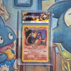 Pokemon Team Rocket Set 2000 Dark Charizard 21/82 Ace Graded 4 WOTC Vintage Slab - Image 1