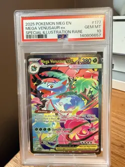 Pokemon Mega Evolution Venusaur EX Special Illustration #177/132 PSA 10 - Image 3