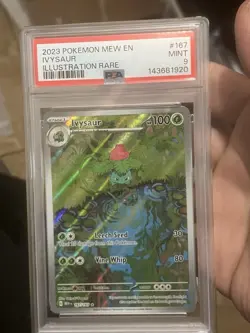 Ivysaur Illustration Rare #167/165 2023 Pokemon Mew En PSA 9 Mint - Image 1