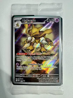 Pokemon TCG Alakazam 009 Mega Evolutions ETB Promo Mint Sealed! - Image 1