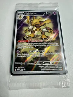 Pokemon TCG Alakazam 009 Mega Evolutions ETB Promo Mint Sealed! - Image 2