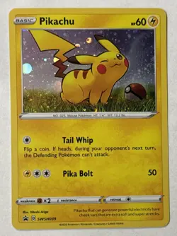 Pikachu SWSH039 Cosmos Holo Pokemon TCG Black Star Promo Ungraded - Image 1