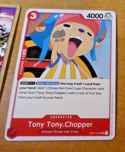 ONE PIECE ENGLISH CARD GAME CARTE TONY CHOPPER OP01-015 ANGLAIS EN MINT ERRATA - Image 1