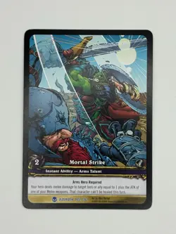 World of Warcraft TCG Azeroth 145/361 Extended Art Mortal Strike - Image 1