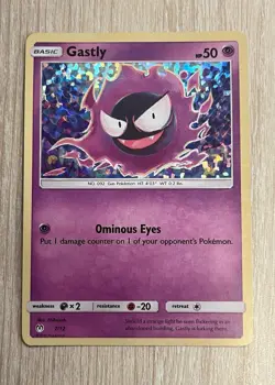 Pokemon Gastly 7/12 Mcdonald's 2019 Promo Confetti Holo Card - Image 1