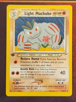 Pokemon Card - Light Machoke Neo Destiny 49/105 Uncommon 1st Edition - Image 1
