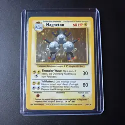 Magneton 9/102 Base Set Holo Rare Pokemon Card WOTC 1999 Vintage - Image 1