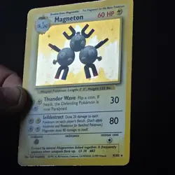Magneton 9/102 Base Set Holo Rare Pokemon Card WOTC 1999 Vintage - Image 5