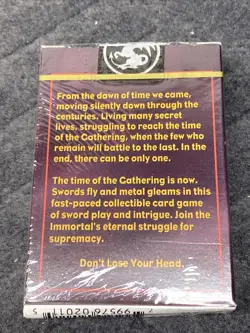 Highlander CCG Limited Edition Starter Deck Card Game TCG Thunder Castle New! - Image 2