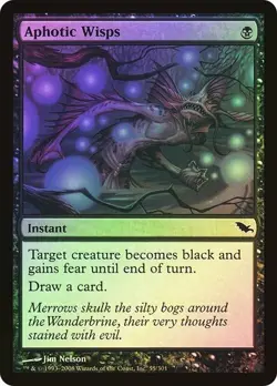 MTG Aphotic Wisps | Shadowmoor Foil NM - Image 1