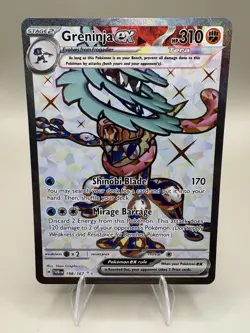 Pokemon Greninja EX 198/167 Ultra Rare Twilight Masquerade Holo NM - Image 1
