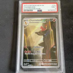 Pokemon TCG Charmeleon 169/165 Scarlet & Violet 151 Illustration Rare PSA 9 - Image 1