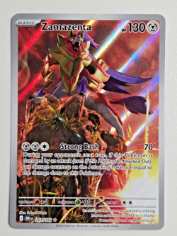 Pokemon TCG Zamazenta 201/182 Illustration Rare SV10: Destined Rivals NM - Image 1