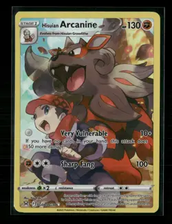 Pokemon TCG - Hisuian Arcanine TG08/TG30 - Lost Origin Trainer Gallery - Image 1