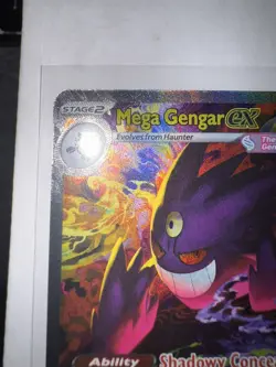 Pokemon Mega Gengar EX 284/217 Ascended Heroes SIR NM/M Pack Fresh - Image 3