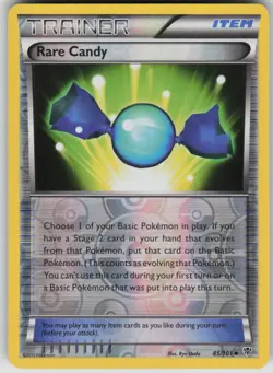 Pokemon TCG Rare Candy Uncommon Reverse Holo Plasma Blast 85/101 - Image 1