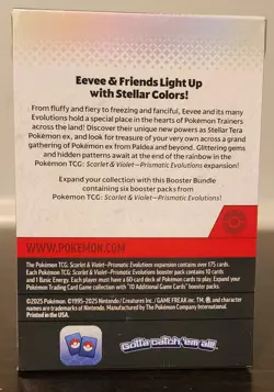 Pokemon TCG Prismatic Evolutions | Booster Bundle | Factory Sealed - Image 2
