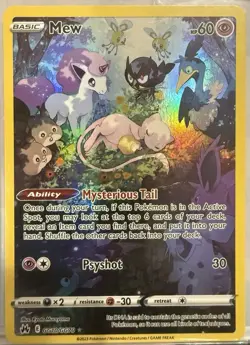 Mew GG10/GG70 Pokemon TCG Crown Zenith: Galarian Gallery Holo (Near Mint) NM - Image 1