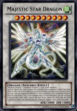 Yu-Gi-Oh! Majestic Star Dragon Rare DP10-EN017 - Image 1