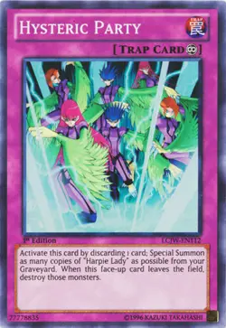 Yugioh HYSTERIC PARTY LCJW-FR112 SUPER 1ST ED NM FRENCH - Image 1
