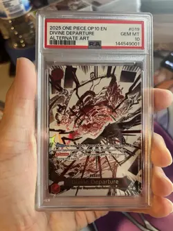 One Piece TCG OP10 #019 Divine Departure Alternate Art PSA 10 GEM MT - Image 1