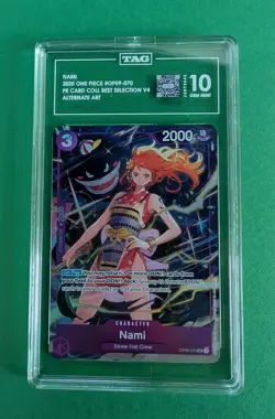 2025 ONE PIECE #070 PCC PREMIUM BEST SELECTION VOL 4 GENGAR NAMI TAG 10 GEM MINT - Image 1