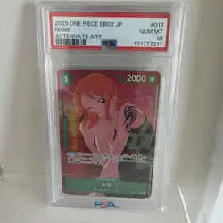 PSA 10 Nami EB02-017 25th COLLECTION Extra Booster ONE PIECE Japanese - Image 1