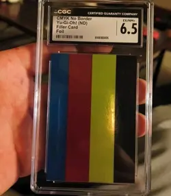CMYK NO BORDER YO-GI-OH (ND) FILLER CARD FOIL CGC 6.5 EX/NM+ - Image 1