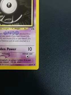 Pokemon Card Unown U 51/75 Neo Discovery Uncommon - Image 5